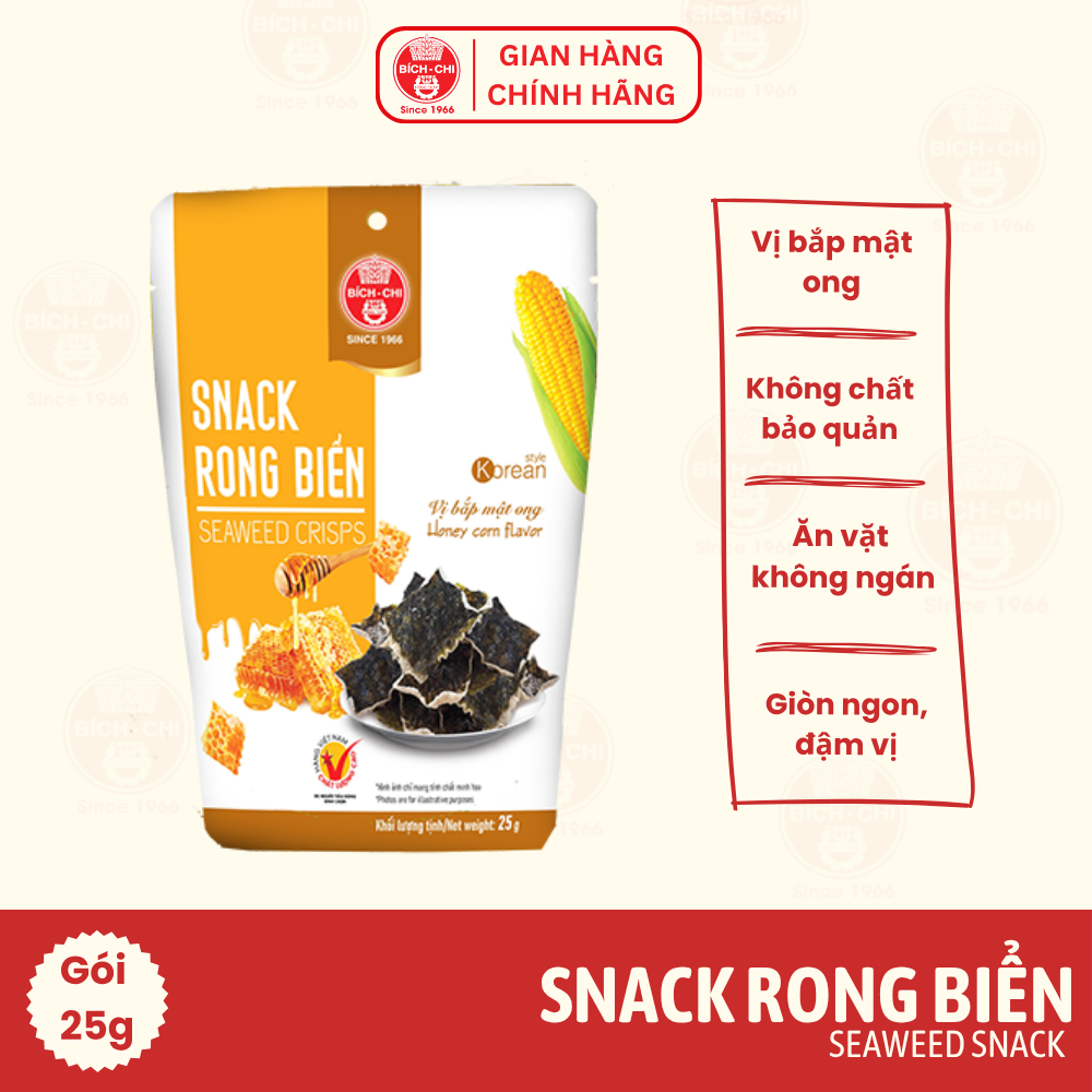 Snack Rong Biển - Vị Bắp Mật Ong Gói 25g