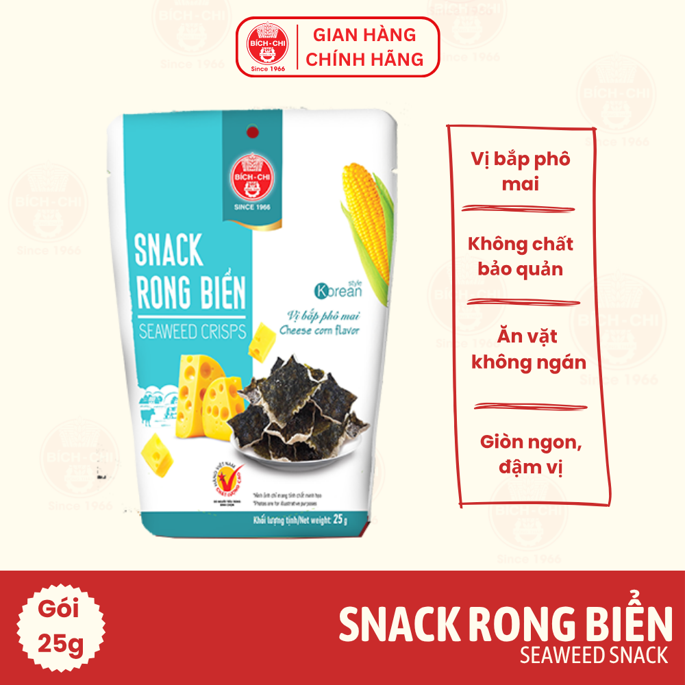 Snack Rong Biến - Vị Bắp Phô Mai Gói 25g