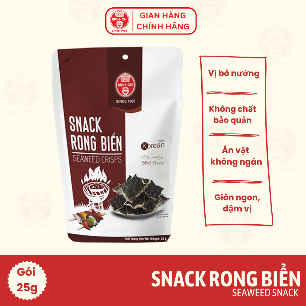 Snack Rong Biển - Vị Bò Nướng Gói 25g