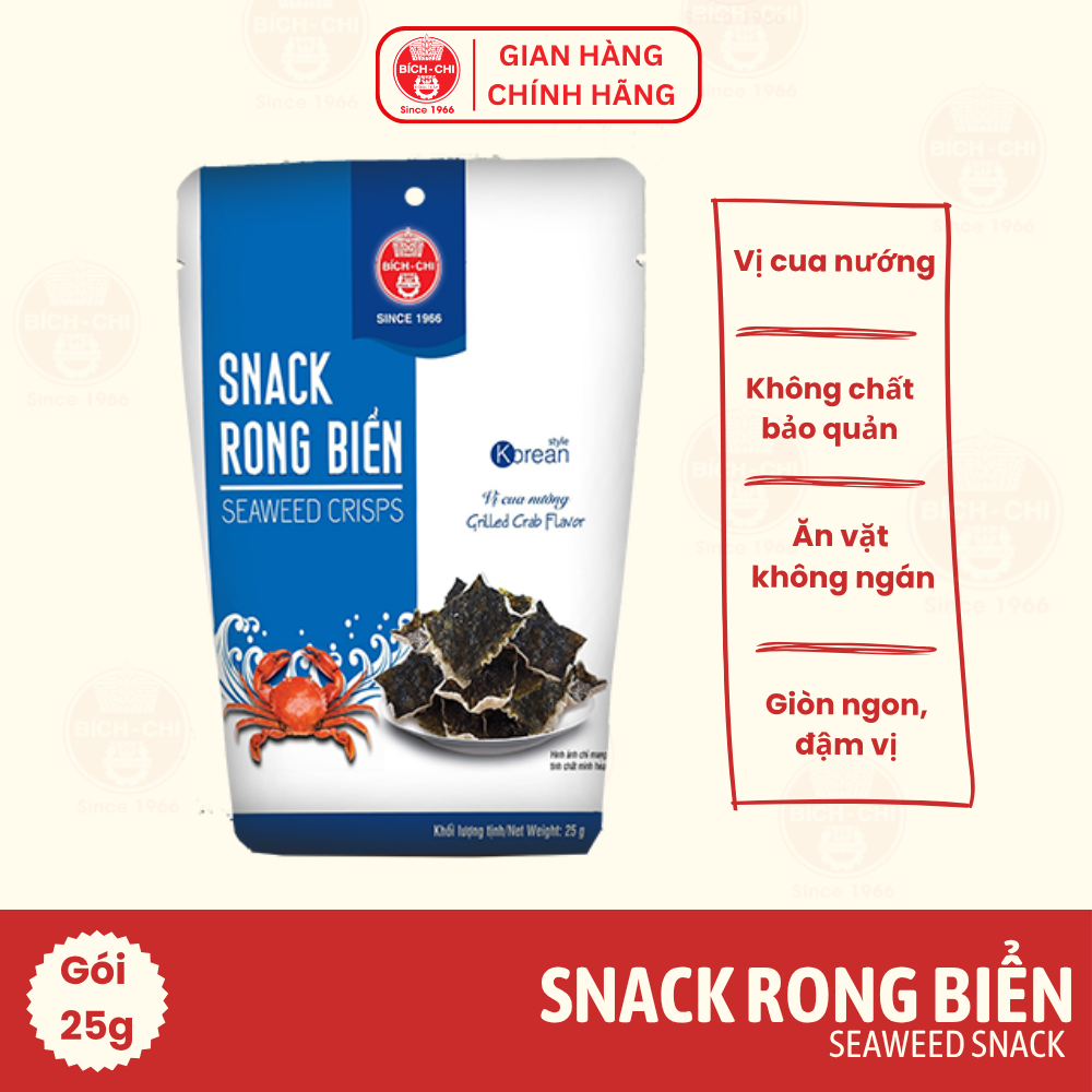 Snack Rong Biển - Vị Cua Nướng Gói 25g