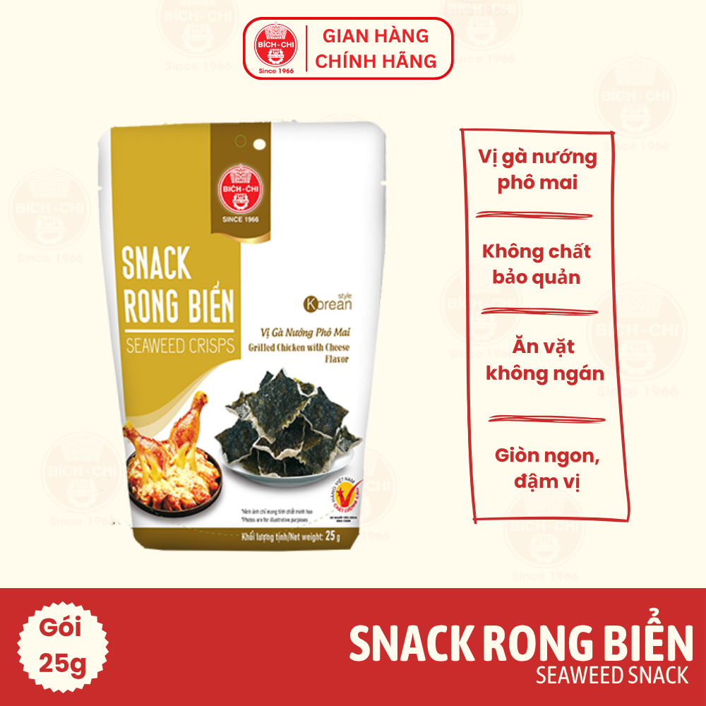 Snack Rong Biển - Vị Gà Nướng Phô Mai Gói 25g