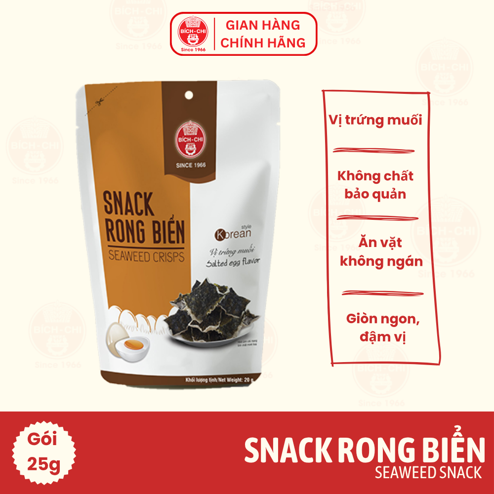 Snack Rong Biến - Vị Trứng Muối Gói 25g