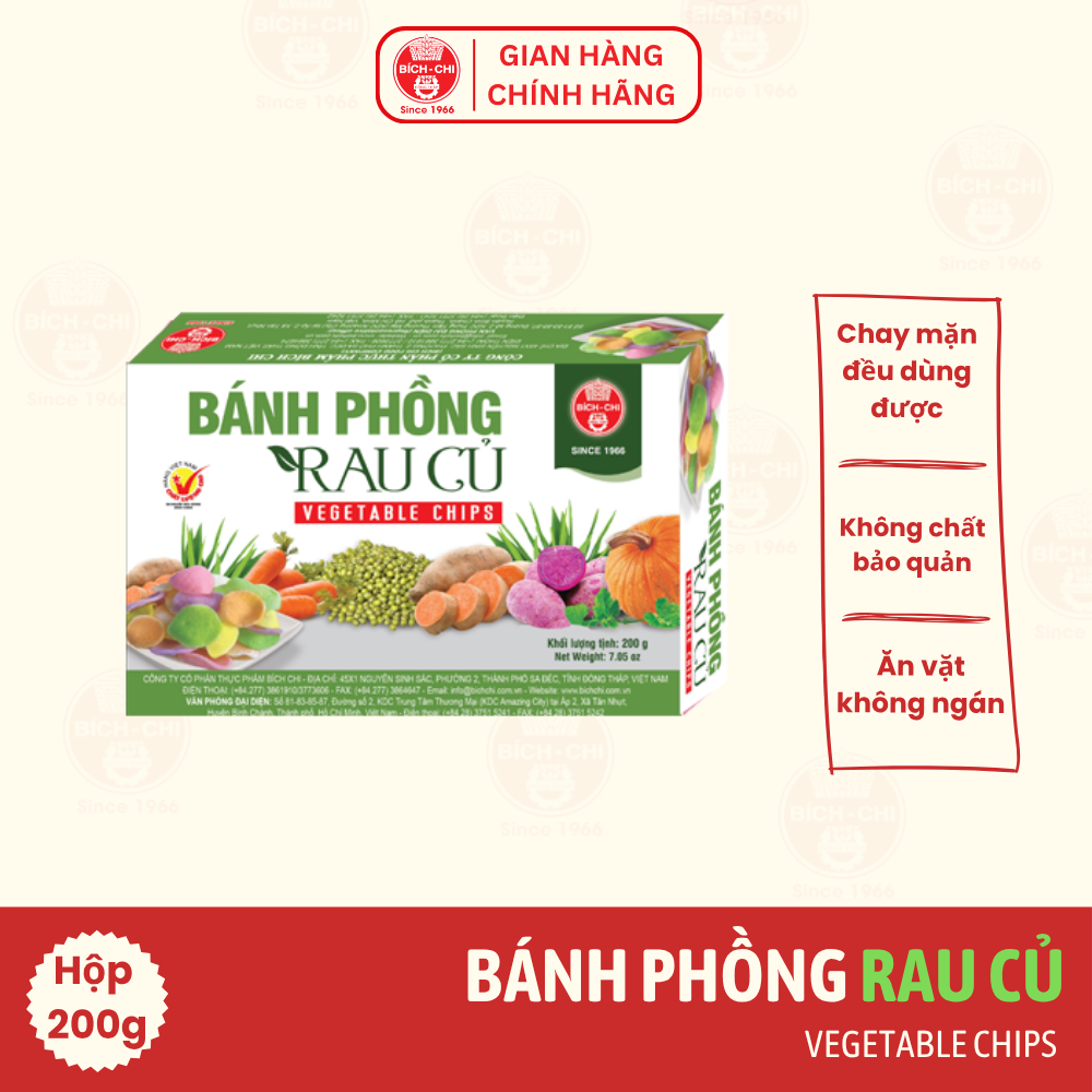 Bánh Phồng Rau Củ Hộp 200g