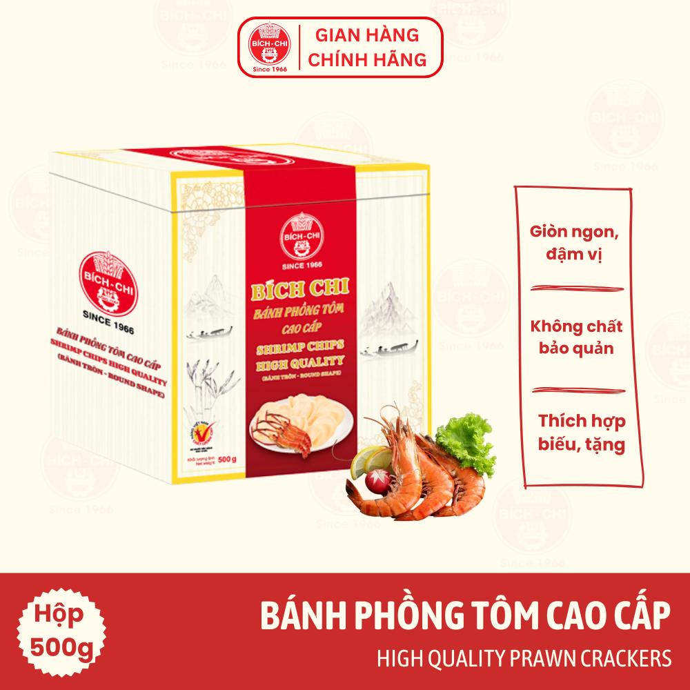 Bánh Phồng Tôm Cao Cấp - Bánh Tròn Hộp 500g