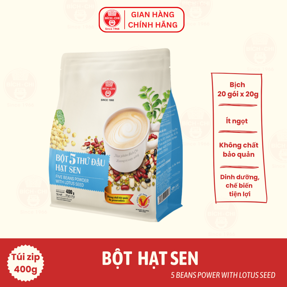 Bột 5 Thứ Đậu Hạt Sen Túi 400g