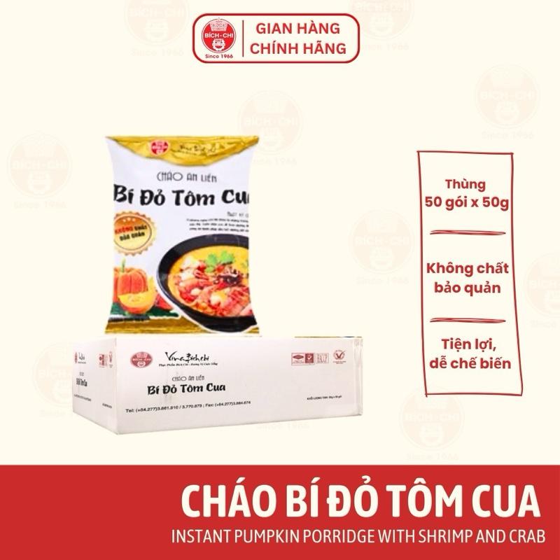 Cháo Ăn Liền Bí Đỏ Tôm Cua Gói 50g
