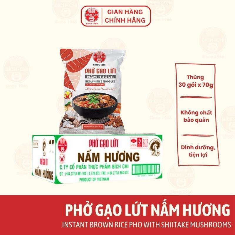 Phở Gạo Lứt Nấm Hương Ăn Liền Gói 70g