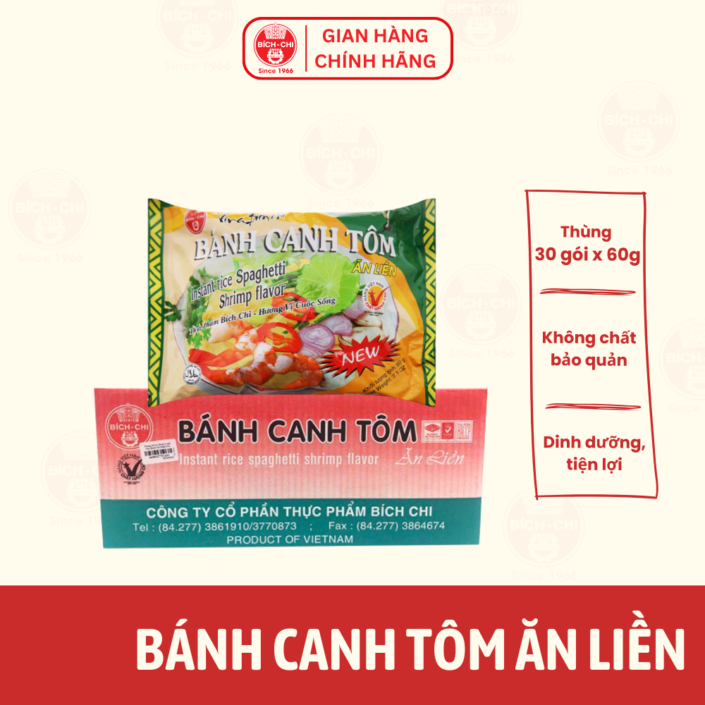 Bánh Canh Tôm Ăn Liền Gói 60g