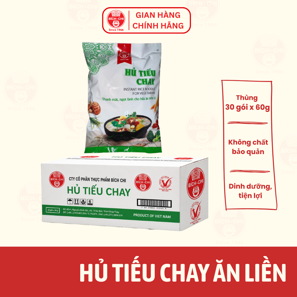 Hủ Tiếu Chay Ăn Liền Gói 60g