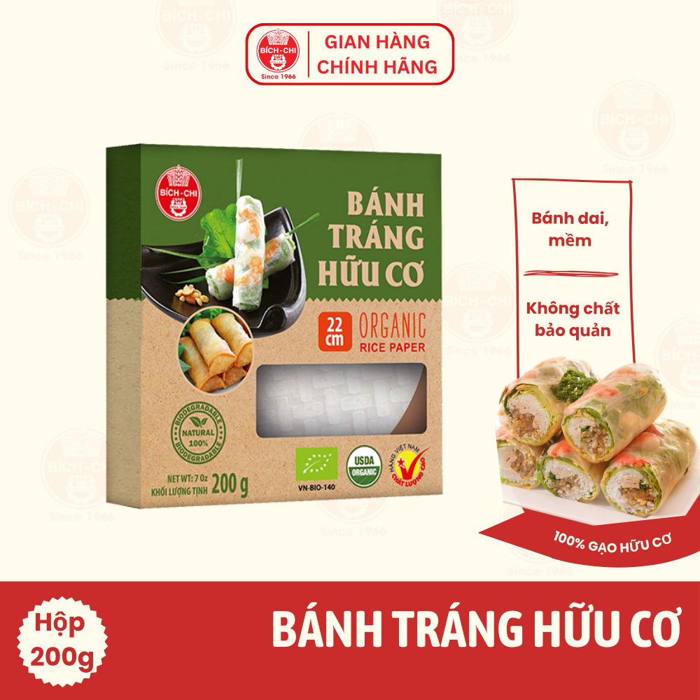 Bánh Tráng Hữu Cơ Hộp 200g