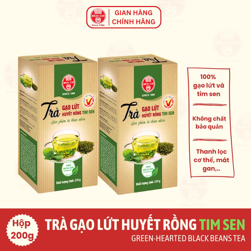 Trà Gạo Lứt Huyết Rồng Tim Sen Hộp 250g