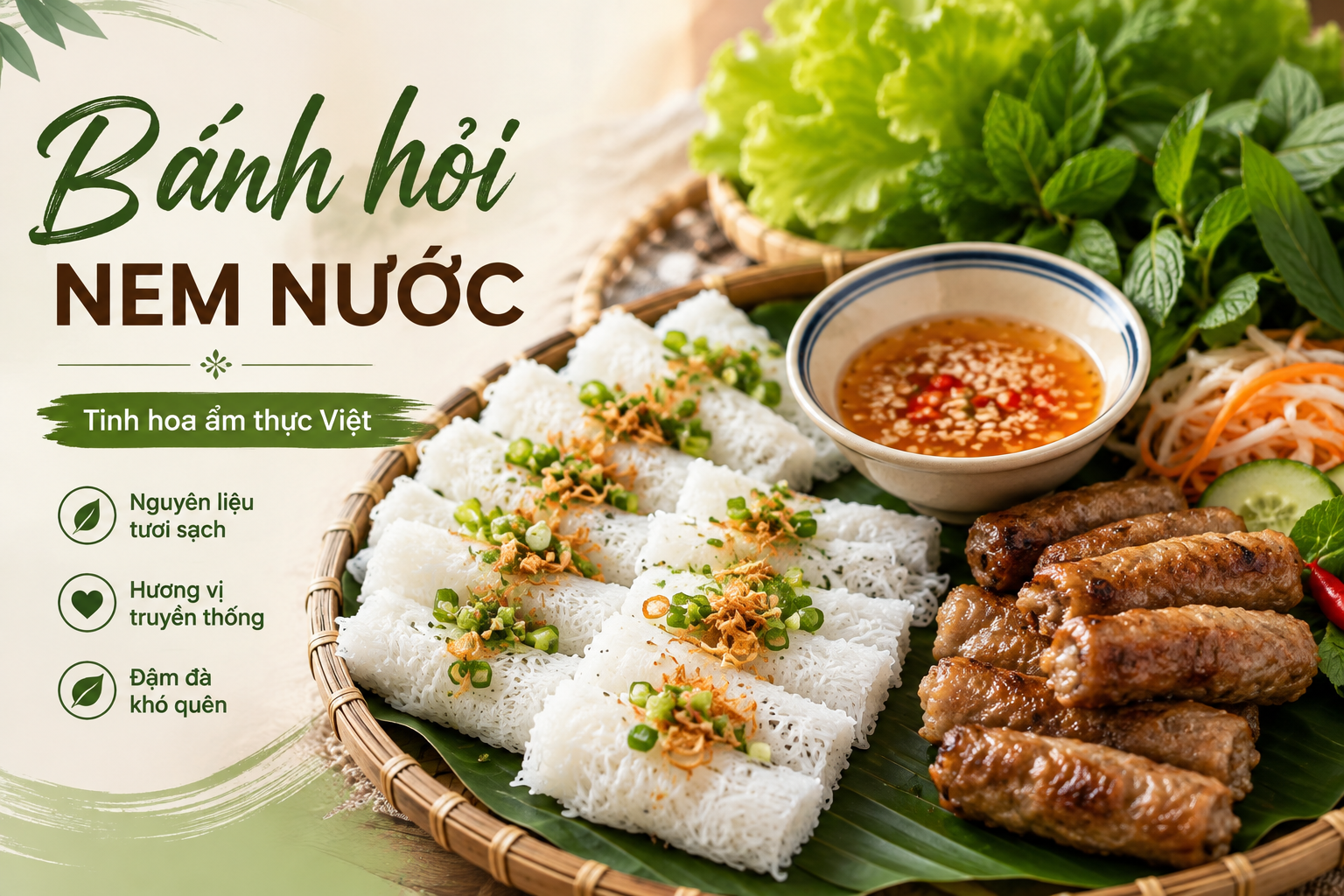 BÁNH HỎI NEM NƯỚNG – MÓN NGON ĐẬM ĐÀ HƯƠNG VỊ VIỆT